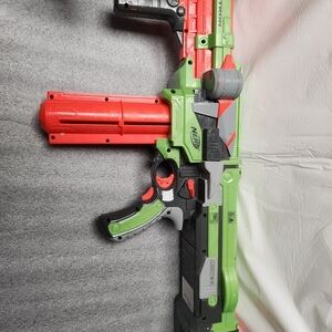 Nerf Red and Green Action Blaster